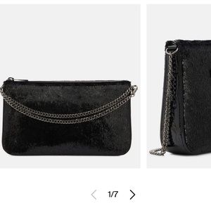 Christian Louboutin Womens Black Loubila Clutch Pouch genuine leather